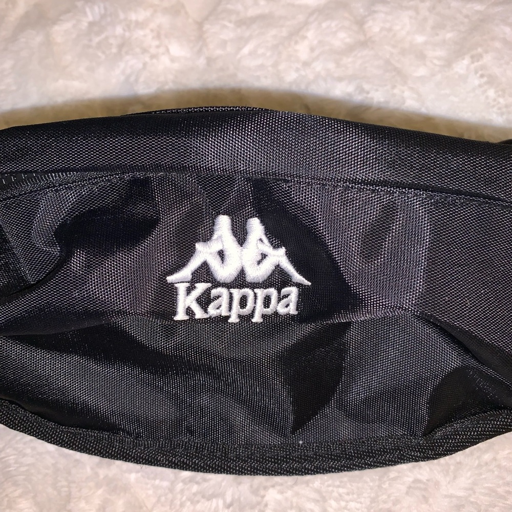 Kappa Black Belt Bag with Logo